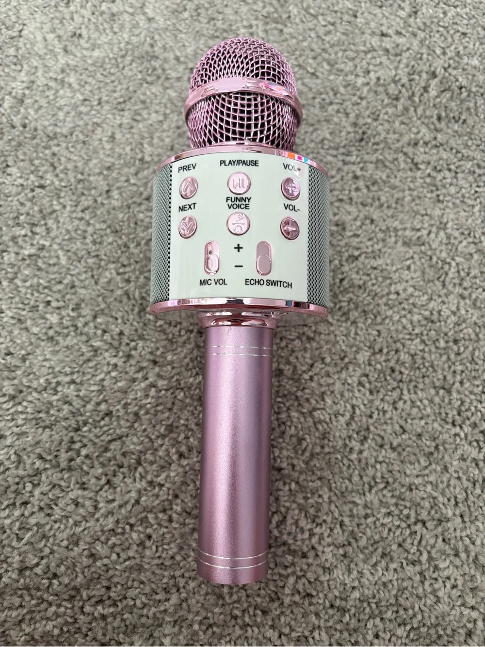 Wireless Portable Karaoke Microphone - Pink